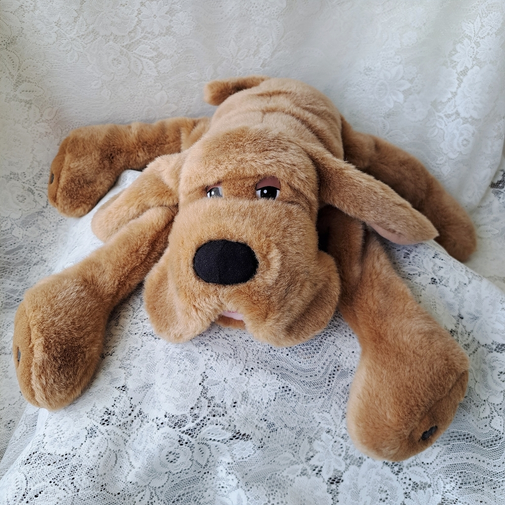 Vintage Hound Dog Large Stuffed Animal Plush Floppy Ears Long Legs